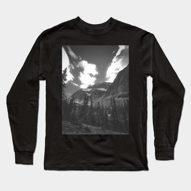 Jasper National Park Mountain Snowy Peak Photo V4 Long Sleeve T-Shirt by Family journey with God